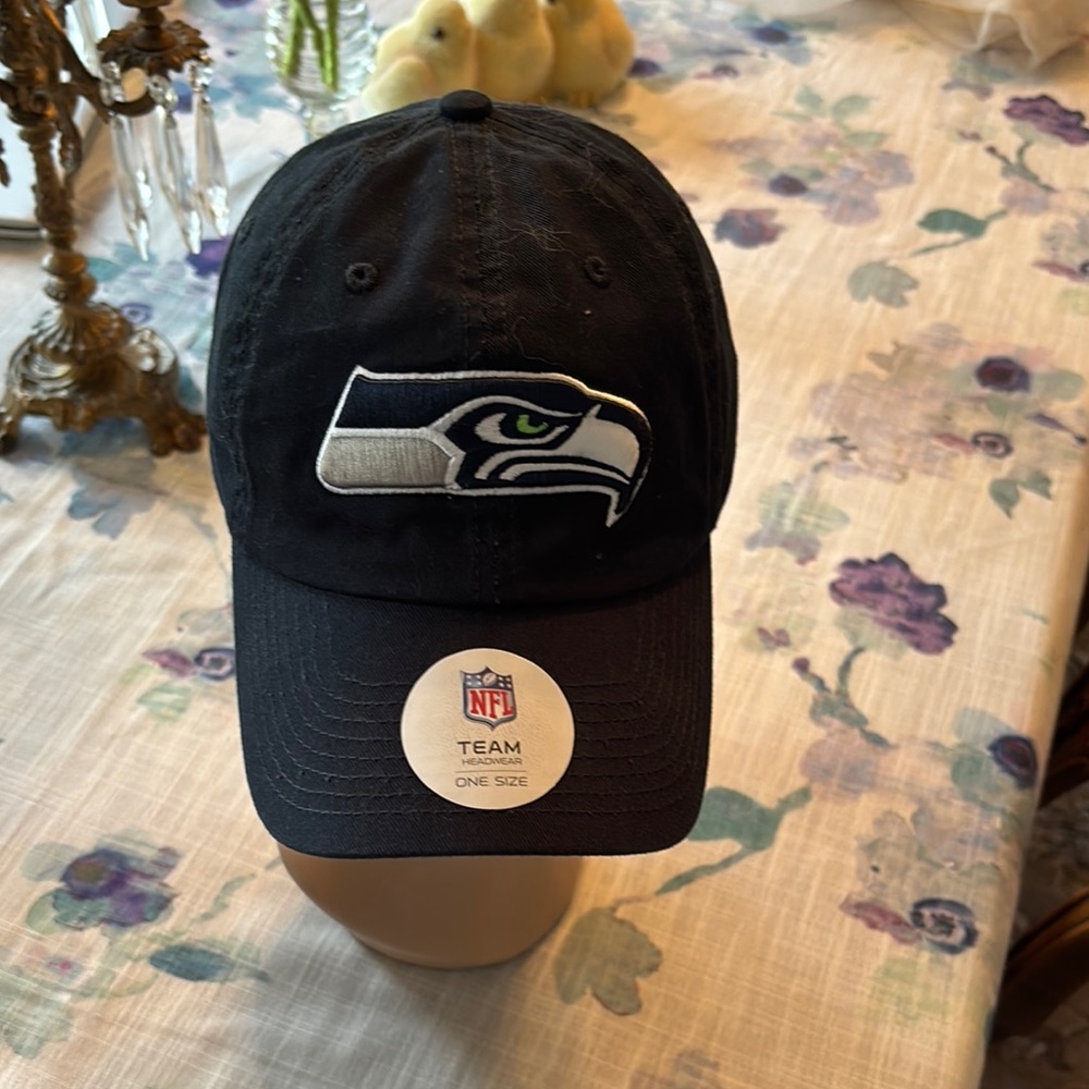 NFL Team Black Cap with Seahawks Logo